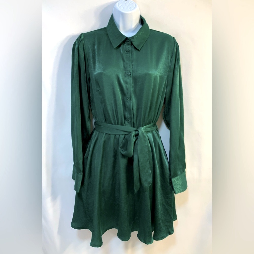 Mainstrip Women’s Green Shirt Dress